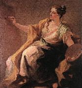 PELLEGRINI, Giovanni Antonio Allegory of Painting ag oil painting on canvas